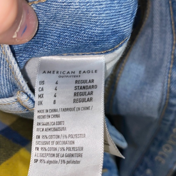 Light Blue Faux Ripped Jeans from American Eagle - Picture 5 of 5